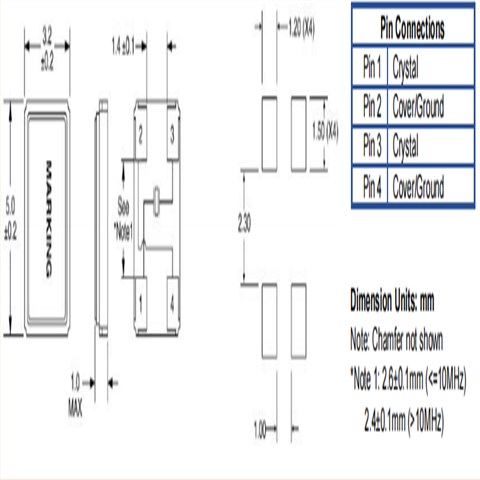 5032石英晶体,ILCX07-BB3F12- 16.000 MHz,艾尔西谐振器