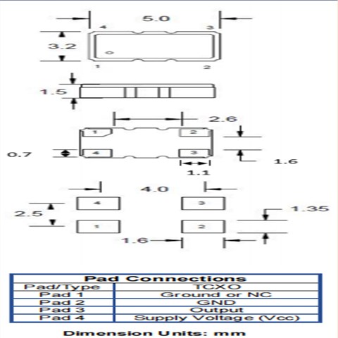 I533-2P3- 12.800 MHz,5032有源贴片晶振,ILSI温补晶振