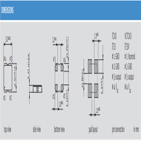 O 25.0-JT33-B-K-3.3-LF,3225有源温补晶振,Jauch进口晶振