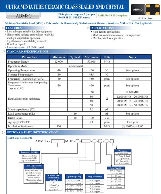 ABM8G-12.000MHZ-18-D2Y-T ABM8G-12.000MHZ-18-D2Y-T