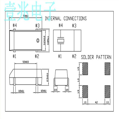 G43270021,G4台产晶振,32.768kHz无源时钟晶振