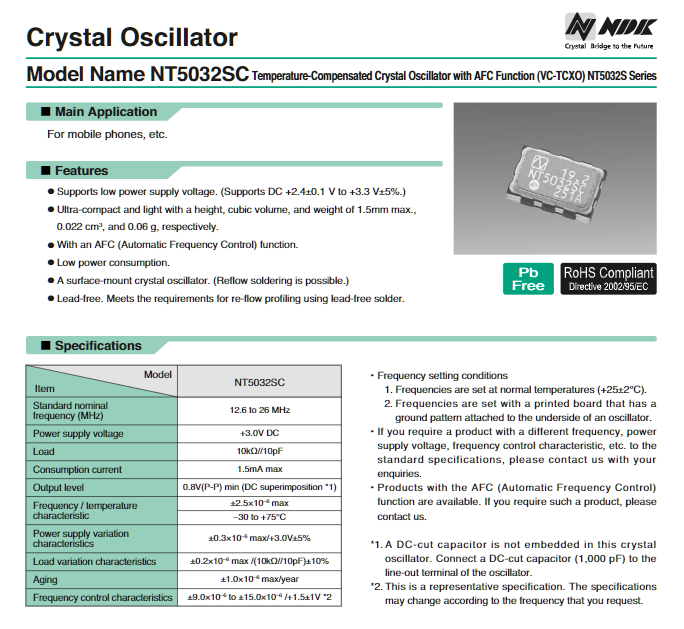 NT5032SC-12.8M-NSA3341A